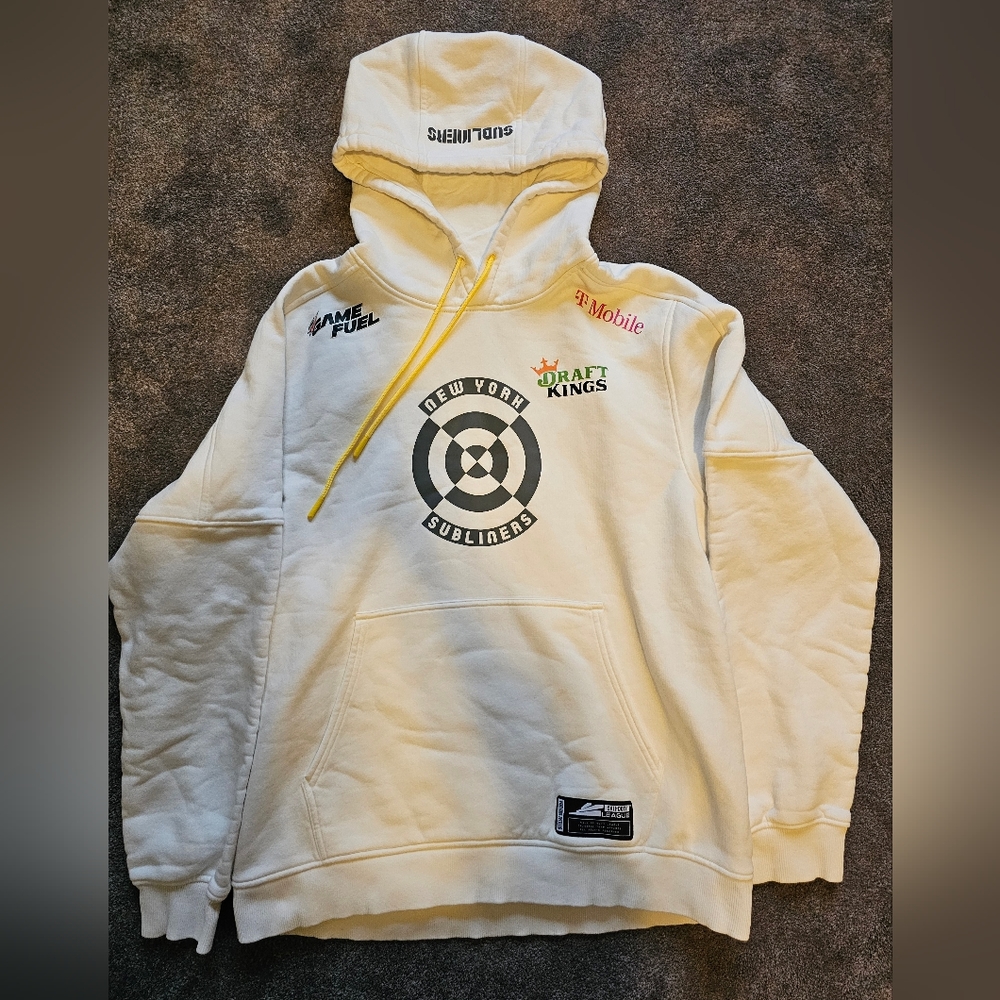 White New York Subliners Large Sweatshirt, Official Uniform